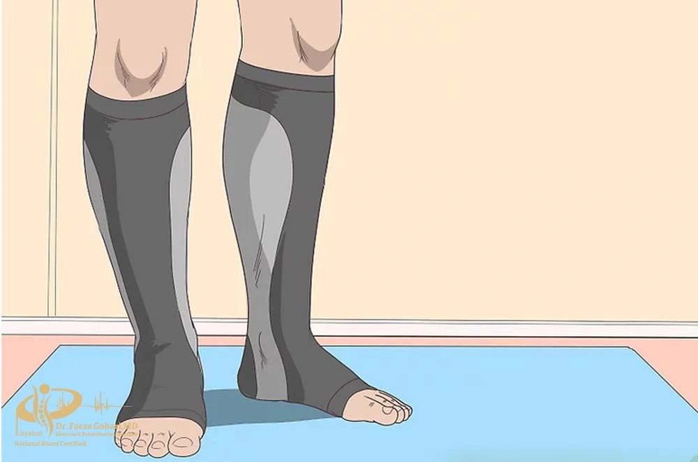 استفاده از جوراب فشاری