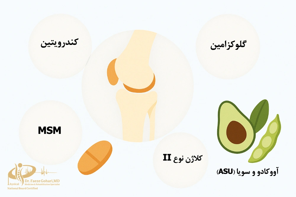 مؤثرترین ترکیبات در قرصهای غضروفساز